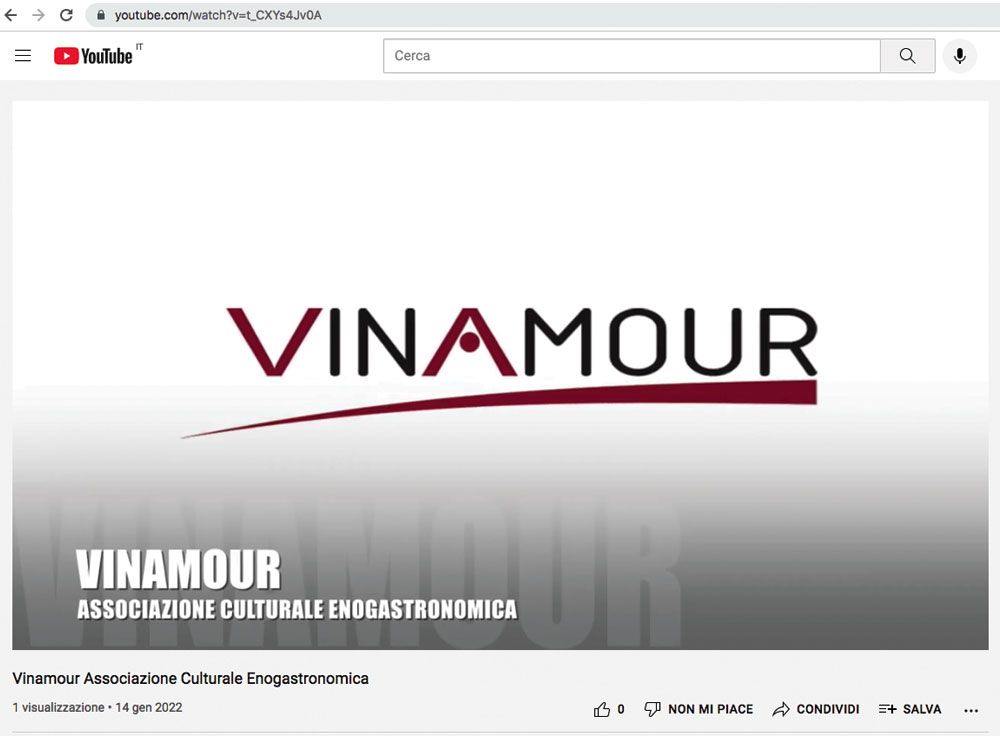 Vinamour Associazione Culturale Enogastronomica video di presentazione