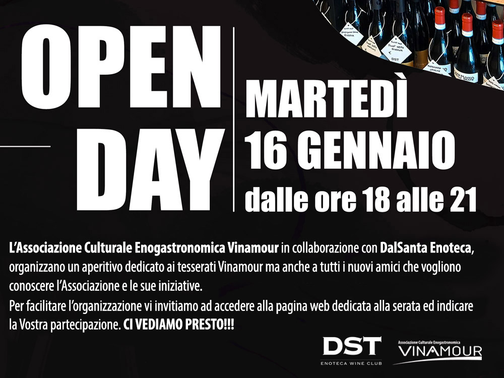 Vinamour OPEN DAY 2024 presso DalSanta Enoteca a San Giovanni Lupatoto